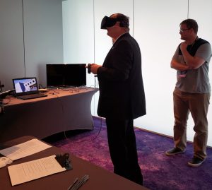 Dean Jeff Moore tests Middle Passage VR