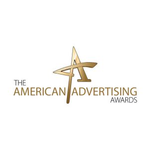 Addy Award with text "The American Advertising Awards"