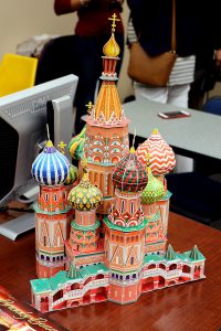 The Russian Immersion class celebrated a gift to the program with traditional food and decorations.