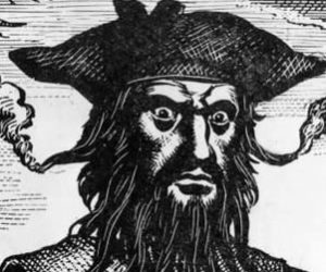 An illustration of the pirate Blackbeard.
